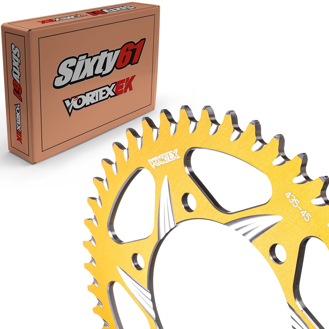 Suzuki DRZ400 SM S Rear Sprocket 2000-2024 Vortex 520 36-54T Blue Black Red Alum