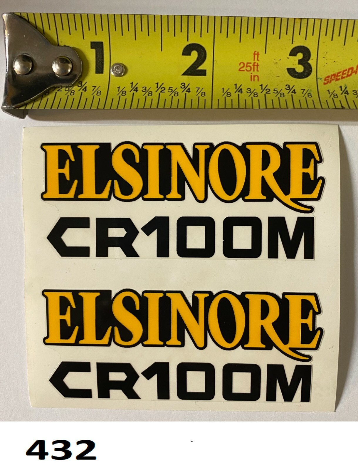 LICENSED HONDA Elsinore CR100M CR 100 CR100 VMX AHRMA sticker side panel set