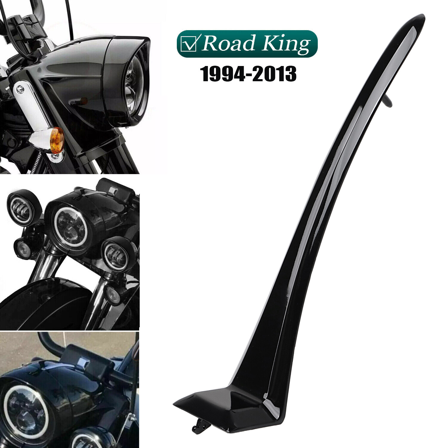 Zinc Alloy Top Headlight Cover Trim For Harley Road King Classic FLHRC EFI FLHRI