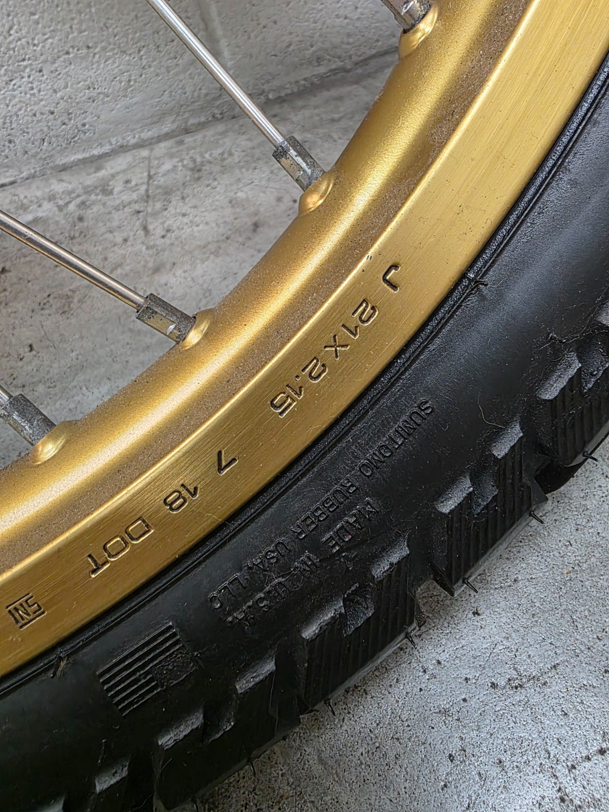 Genuine Honda Africa Twin Front and Rear Wheels Gold
