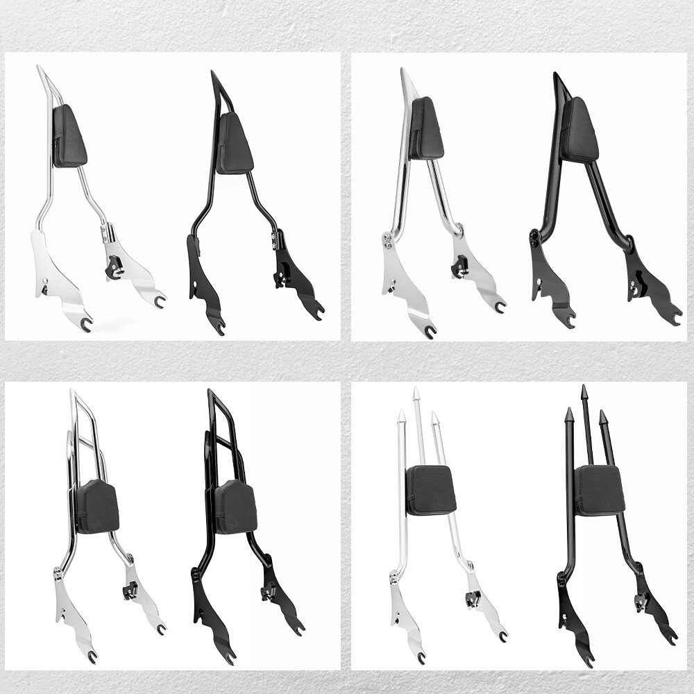 Tall Passenger Backrest Sissy Bar For Harley Touring Street Glide Road Glide Kin