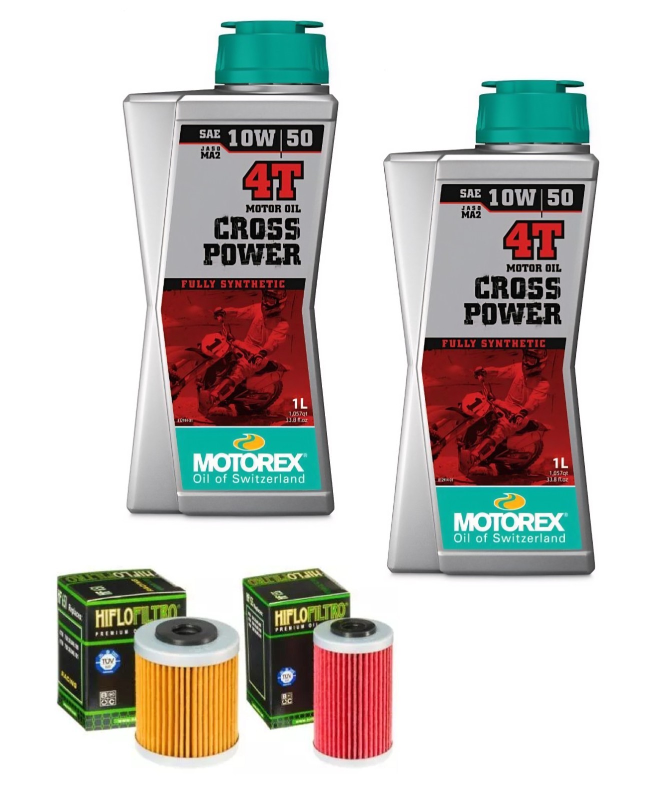 Oil Change Kit Motorex Power Synth 4T 10W50 Hiflo Filters KTM 690 Husqvarna 701