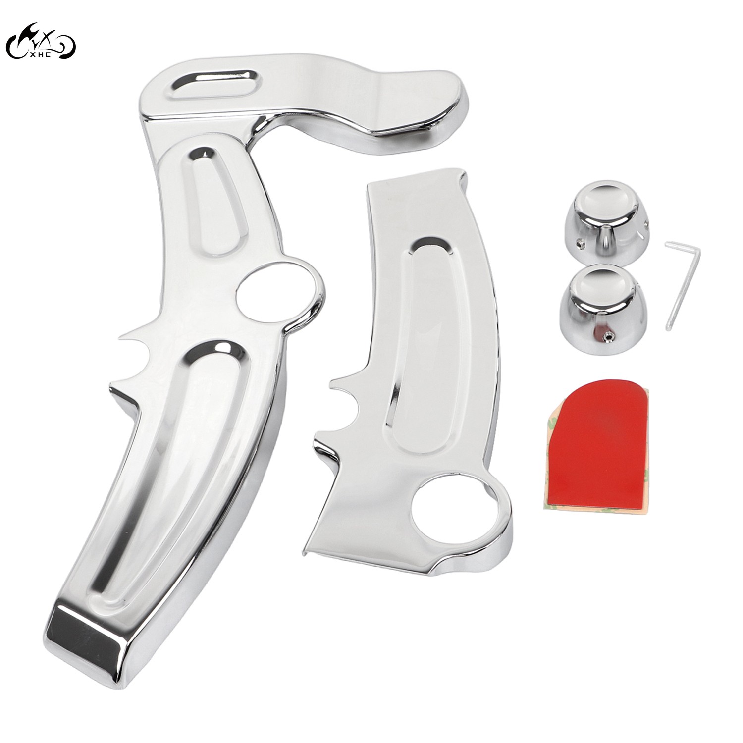Chrome Frame Covers Boomerang Cover For Harley Softail 08-17 Classic FLSTC FXSTC
