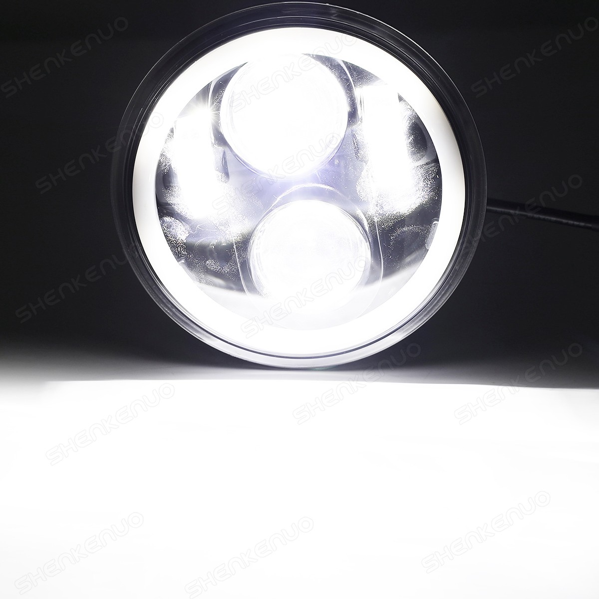 For 1986-1987 Honda Reflex 200 5.75″ inch Round Headlight w/Halo DRL