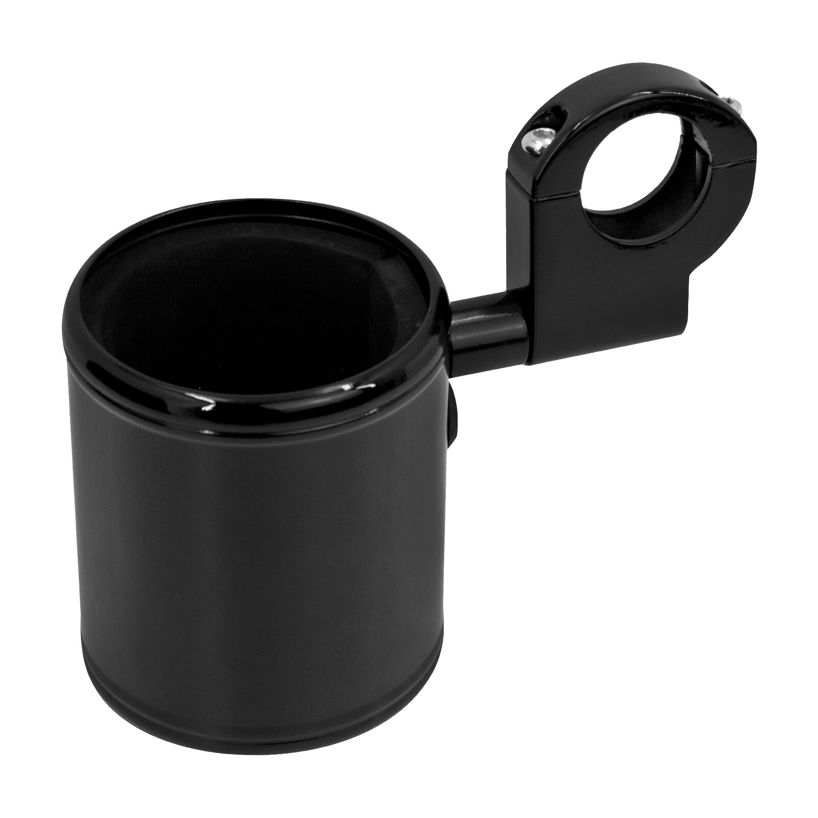 Black Motorcycle Cup Holder Handlebar Drink Bottle Holder For Harley Universal