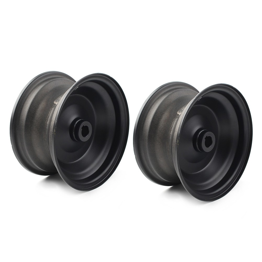 2Pcs 6″ 145/70-6 IN Wheel Rim Black For Go Kart Off-Road Dirt Pit Bike