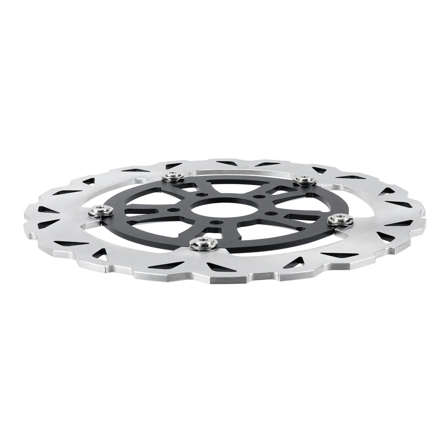 1 Set 12.6” Floating Black Front Brake Rotor for Harley 2024-later FLHX FLTRX