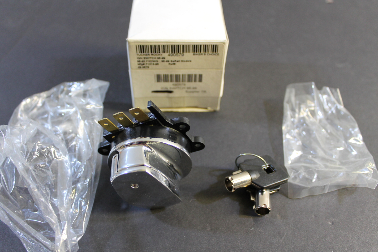 NEW Harley Davidson Bikes Choice Igntion Swithc w/2kyes Chrome # 71313-96