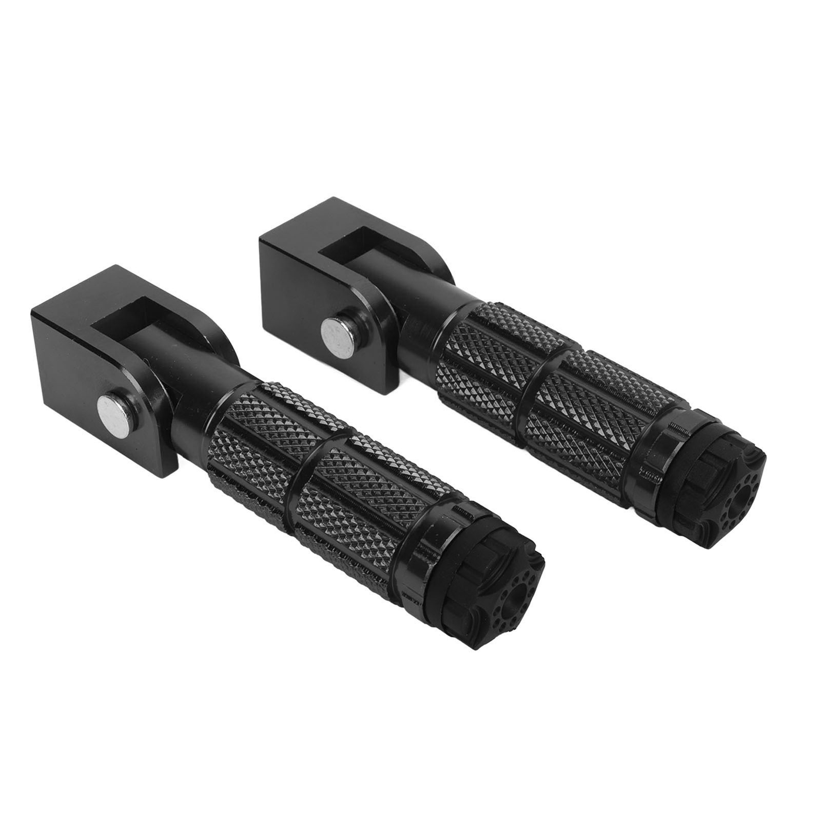 2Pcs Motorcycle Foldable Foot Pegs M8 Antislip Aluminium Alloy Universal For