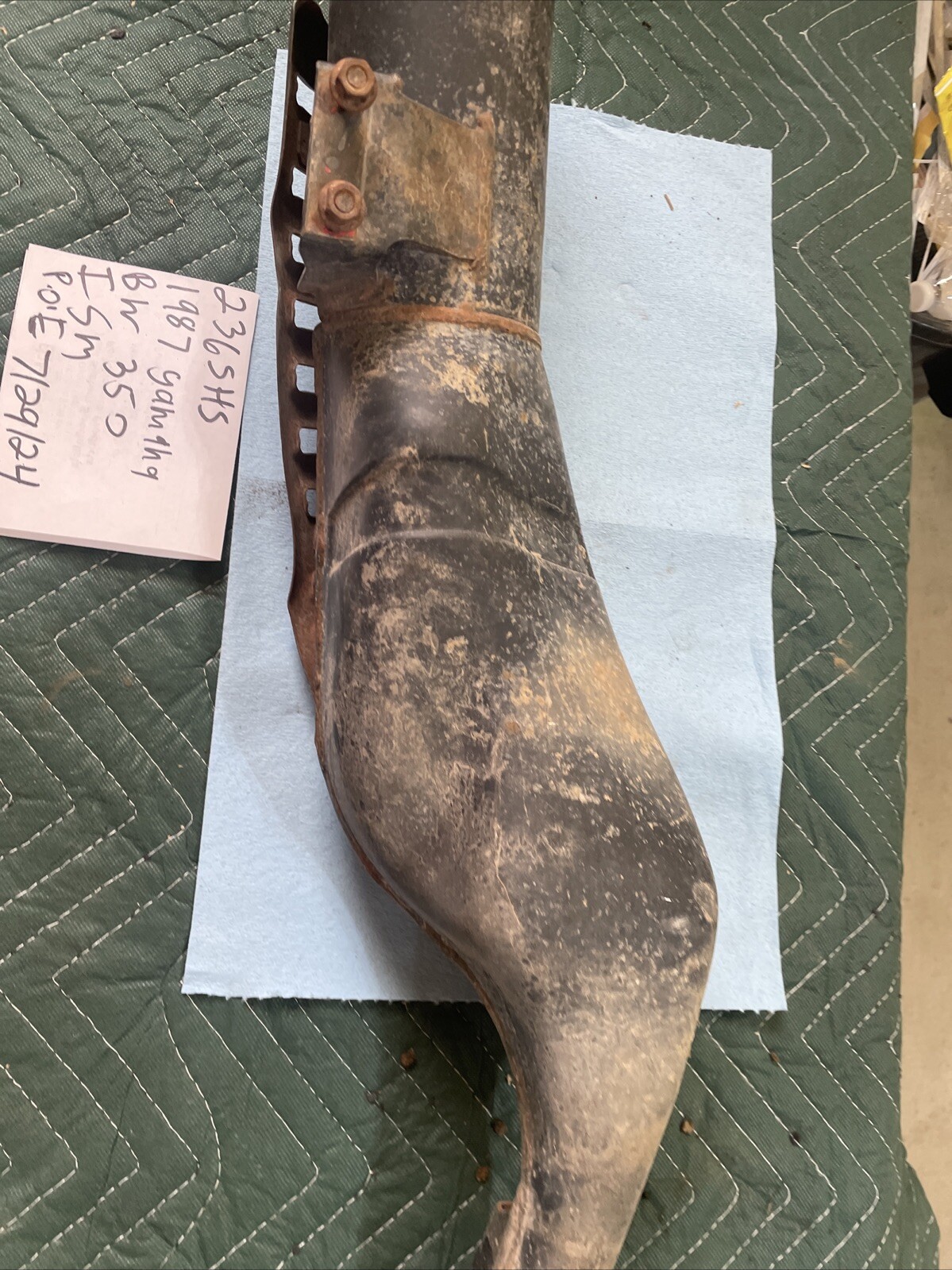 1987 Yamaha BW 350 big wheel 350 exhaust muffler silencer 236
