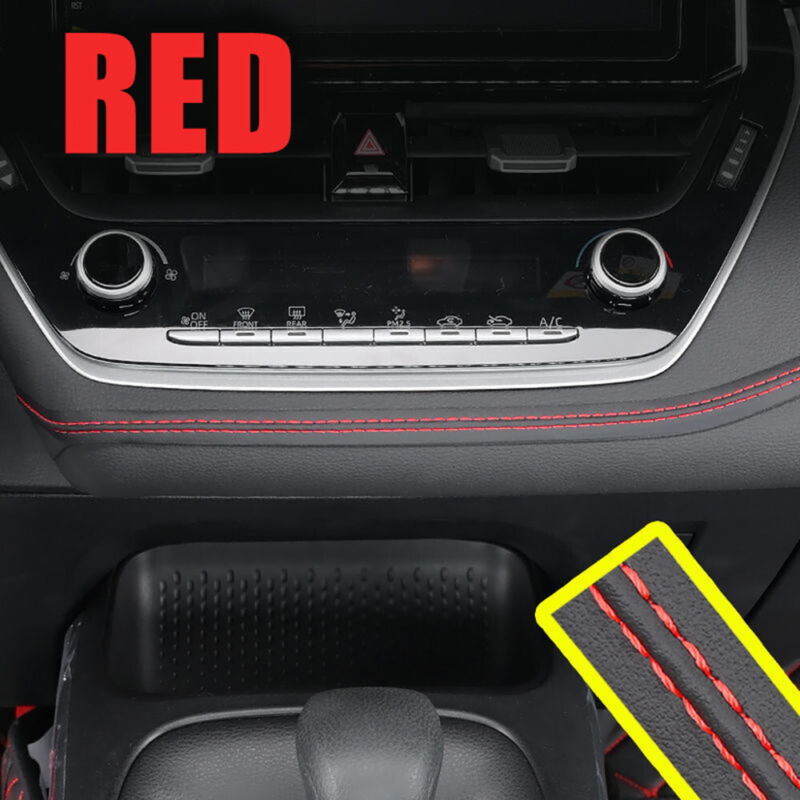 PU Leather Car Interior Decor Line Strip Sticker Molding Trim Accessories 6.5 Ft