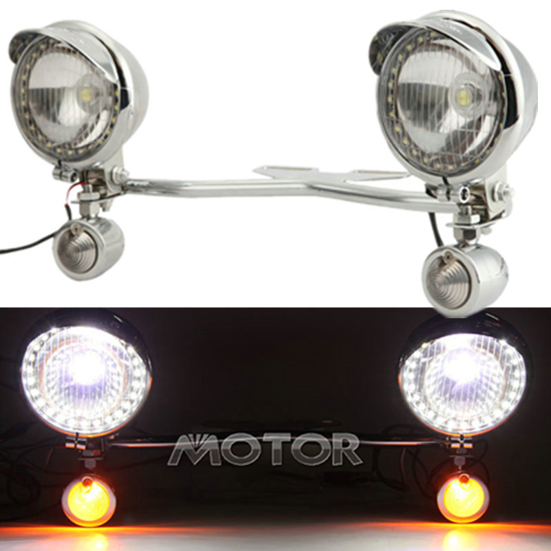 Driving Passing Fog Turn Signals Light Bar For Honda Shadow ACE 1100 VT1100C USA