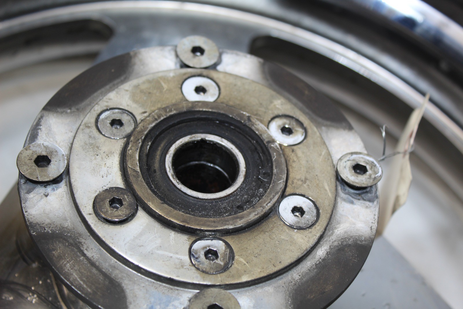 Buell X1 S1 M2 PM Chrome Plated Wheel Set 17×3.5 17×5.5″ Straight Pitting