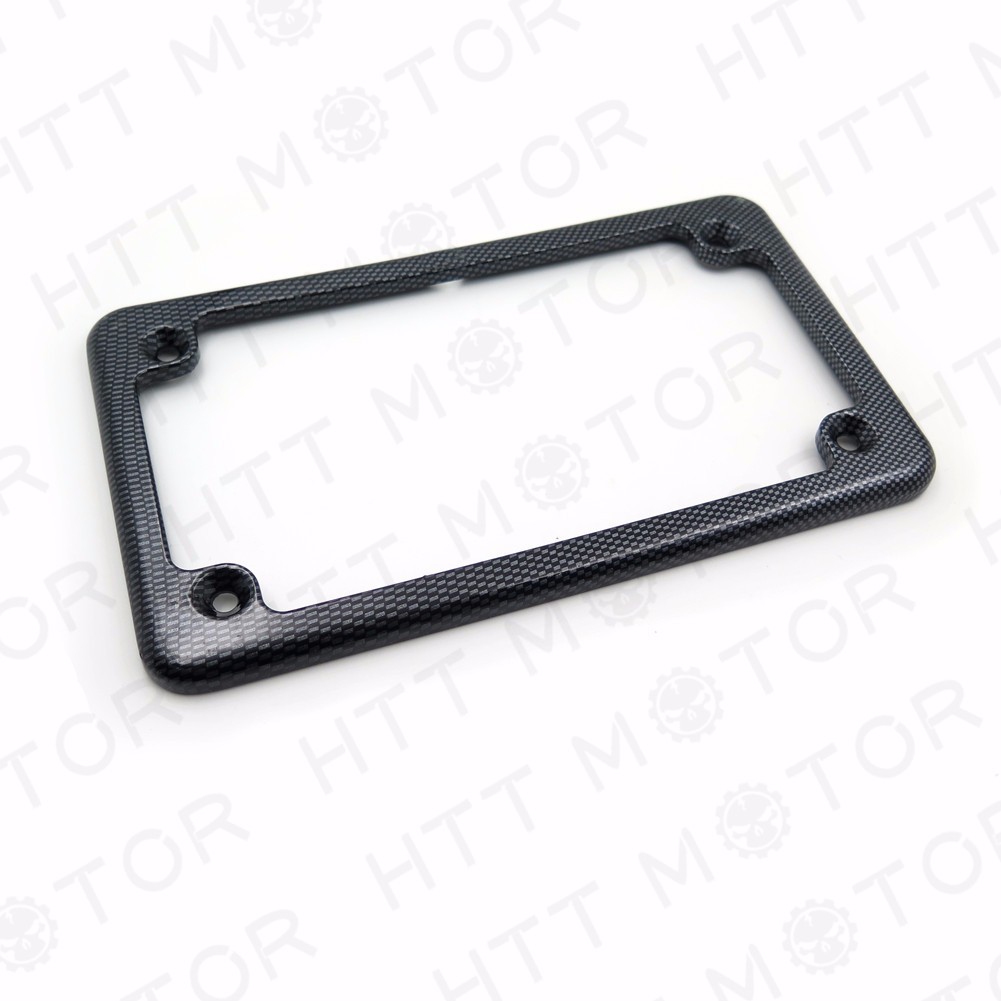 Motorcycle License Plate Frame – Carbon Fiber