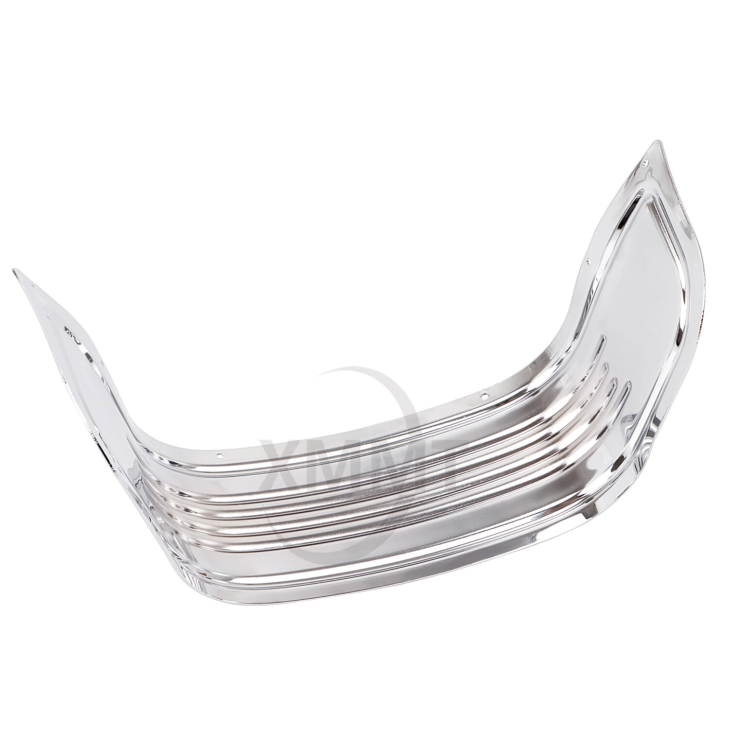Chrome STEEL FRONT FENDER RIBBED SKIRT Fit For Harley Touring softail 1980-2013