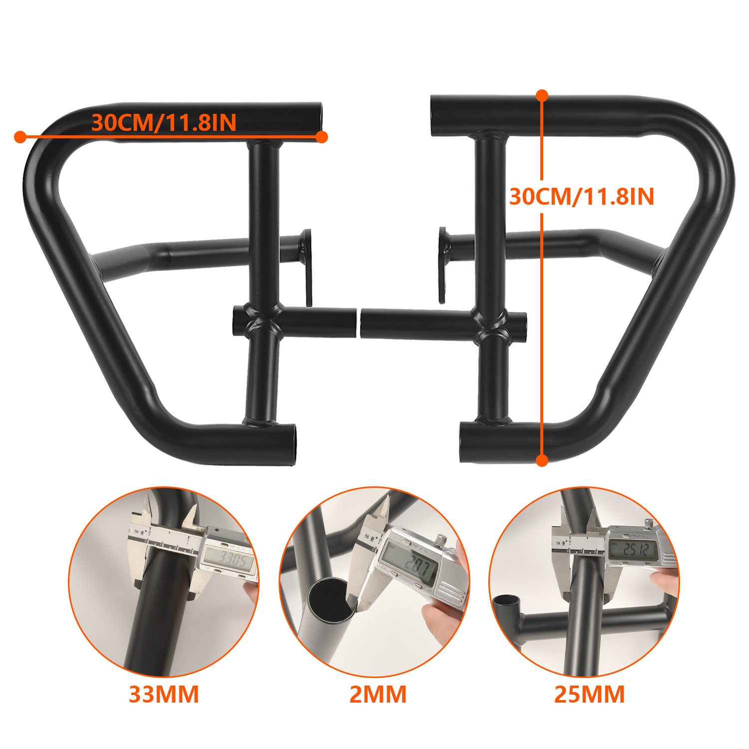 WOLFLINE Crash Bar Engine Frame Guard For Kawasaki Eliminator 450 500 2024-2025