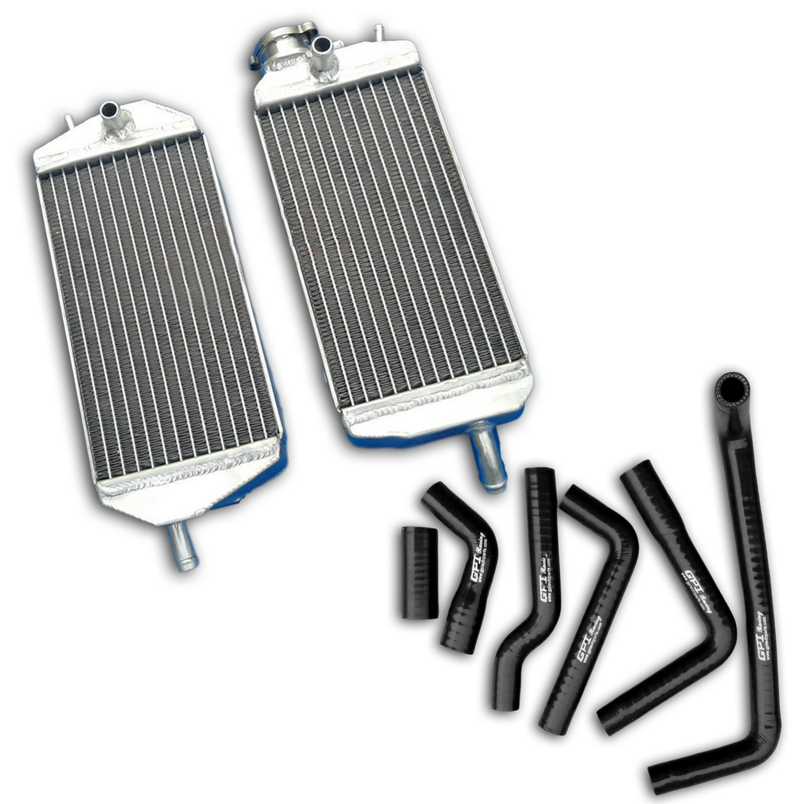 Aluminum Radiator & Black Hose for Gas Gas MX/SM/EC 200/250/300 2007-2013 12 11