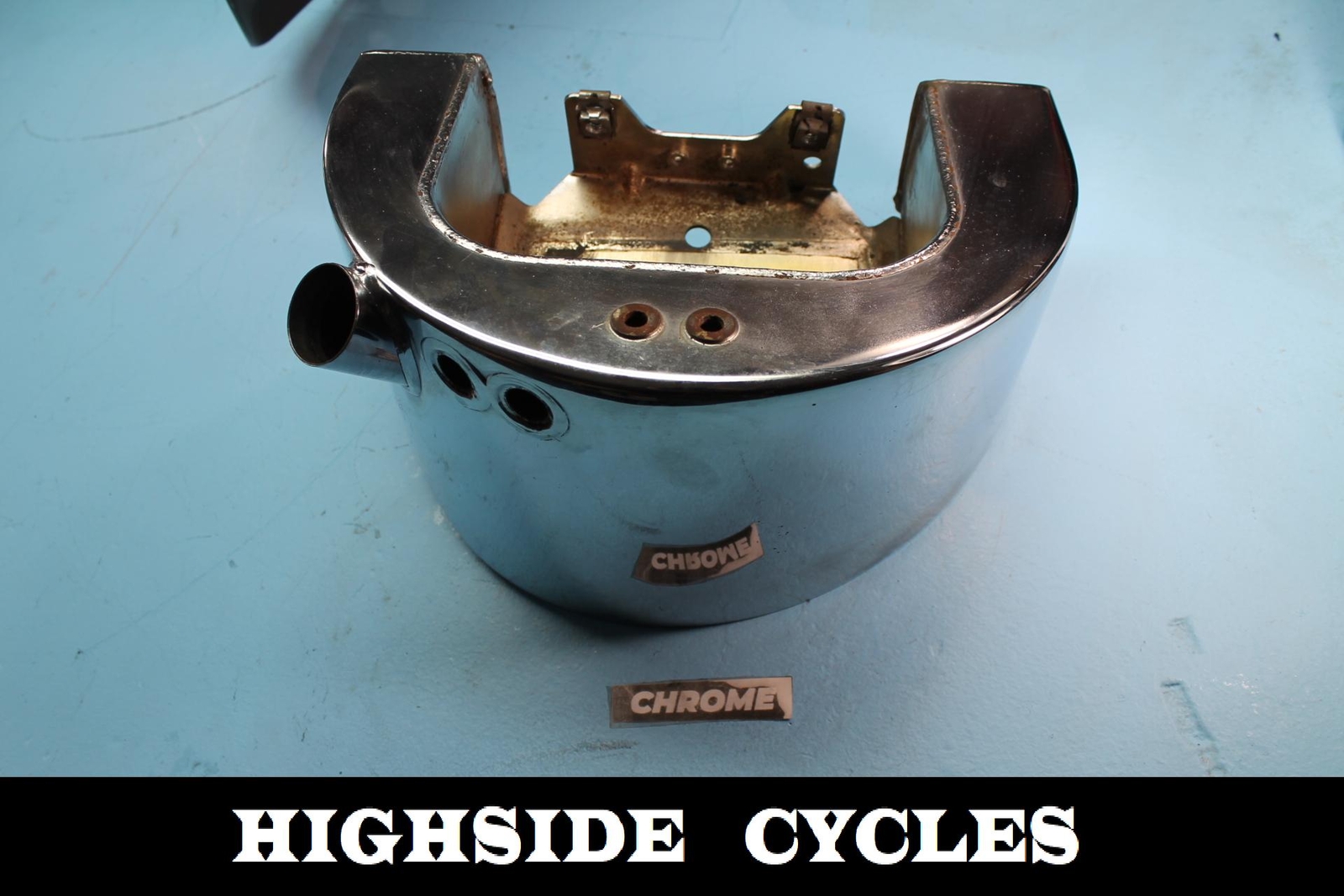 1414 03 HARLEY-DAVIDSON SOFTAIL ENGINE CHROME OIL TANK RESERVOIR