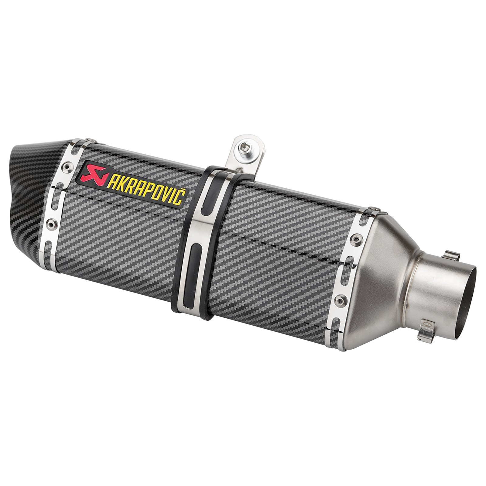 2″ 51mm Universal Motorcycle Exhaust Double Tip Muffler Tail Pipe Dirt Bike ATV