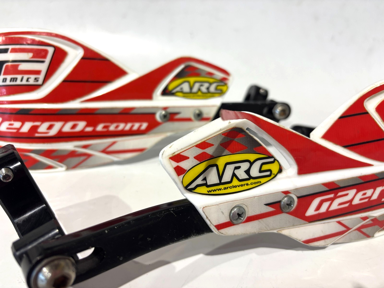 G2 Ergonomics Full Wrap Handguards – White and Red