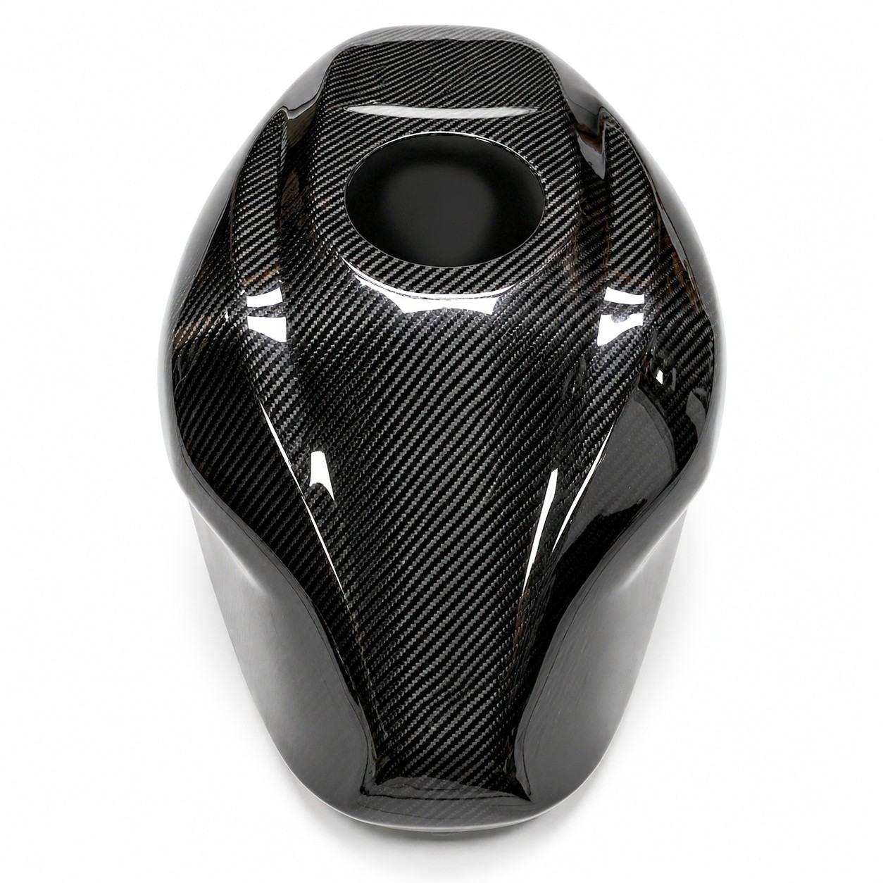 FU Carbon Fiber Tank Cover Fit for Kawasaki Ninja 2023-2025 ZX4R ZX4RR ZX25R