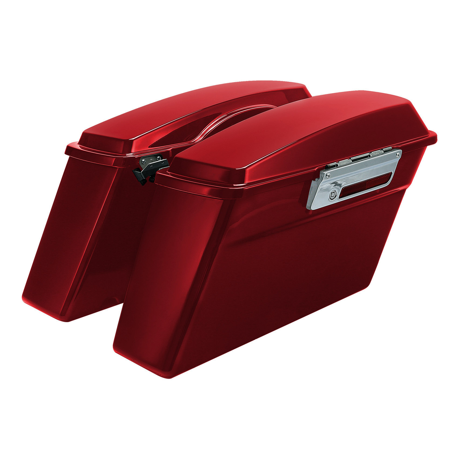 Red Hard Saddlebags + Liner Fit For Harley Touring Road Glide Street Glide 94-13