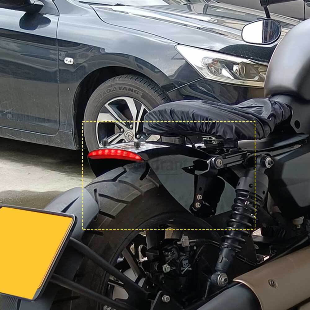 Rear Fender Mudguard ＋Tail light integrated For Harley Sportster 883 1200 06-22