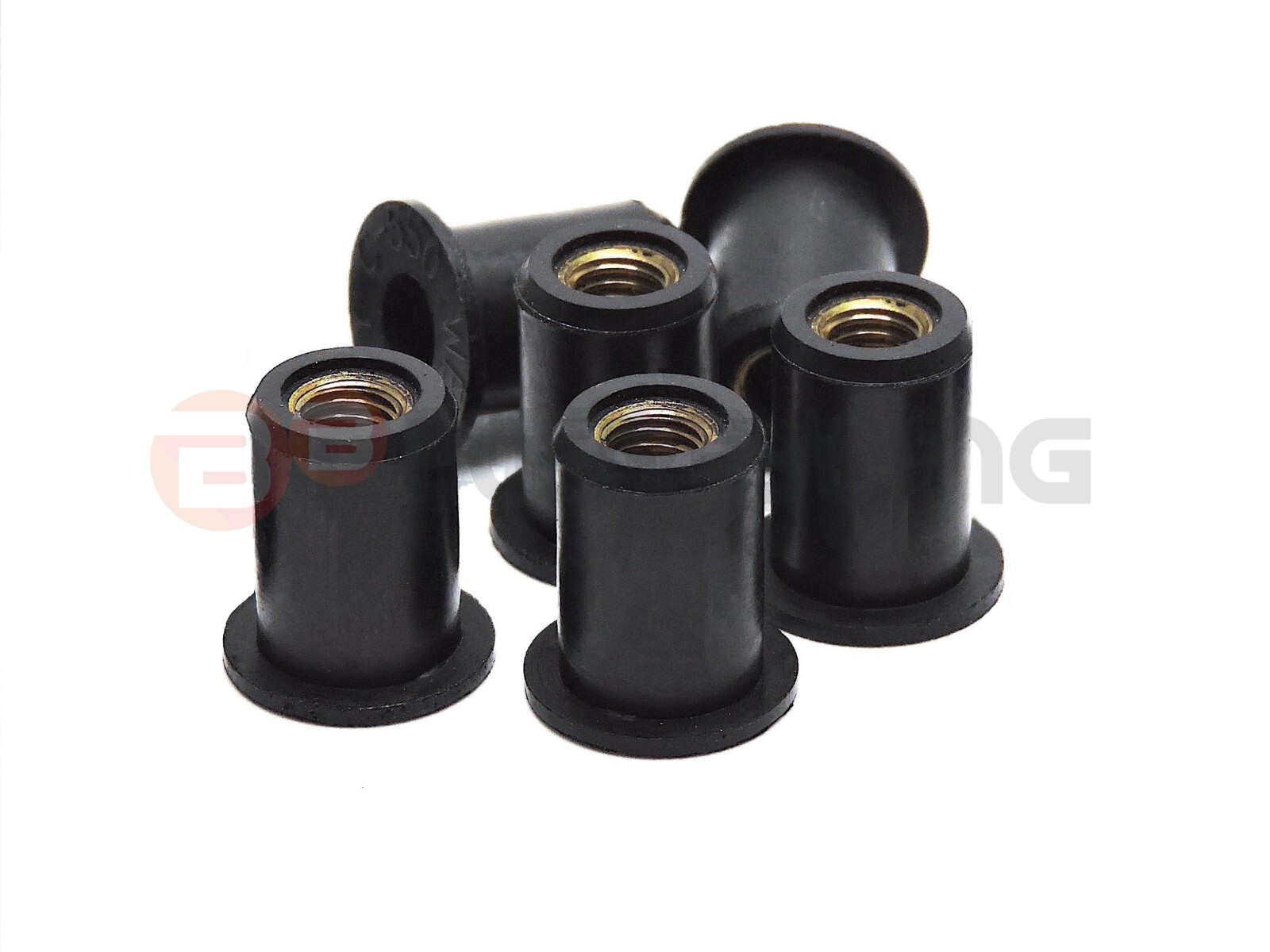 Yamaha YZF R6 1999-2002 stainless steel fairing bolts with rubber nuts & clips