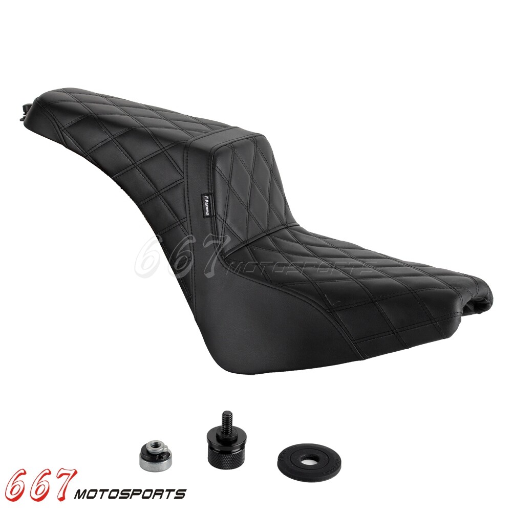 For Harley Street Bob 107 FXBB FXBBS 114 2018-2025 Gel Pad 2-Up Seat Club Style