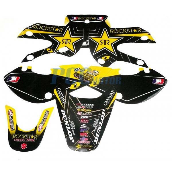 ROCKSTAR GRAPHICS DECAL STICKERS KIT FOR KAWASAKI KLX110 KLX 110 KX 65 M DE61