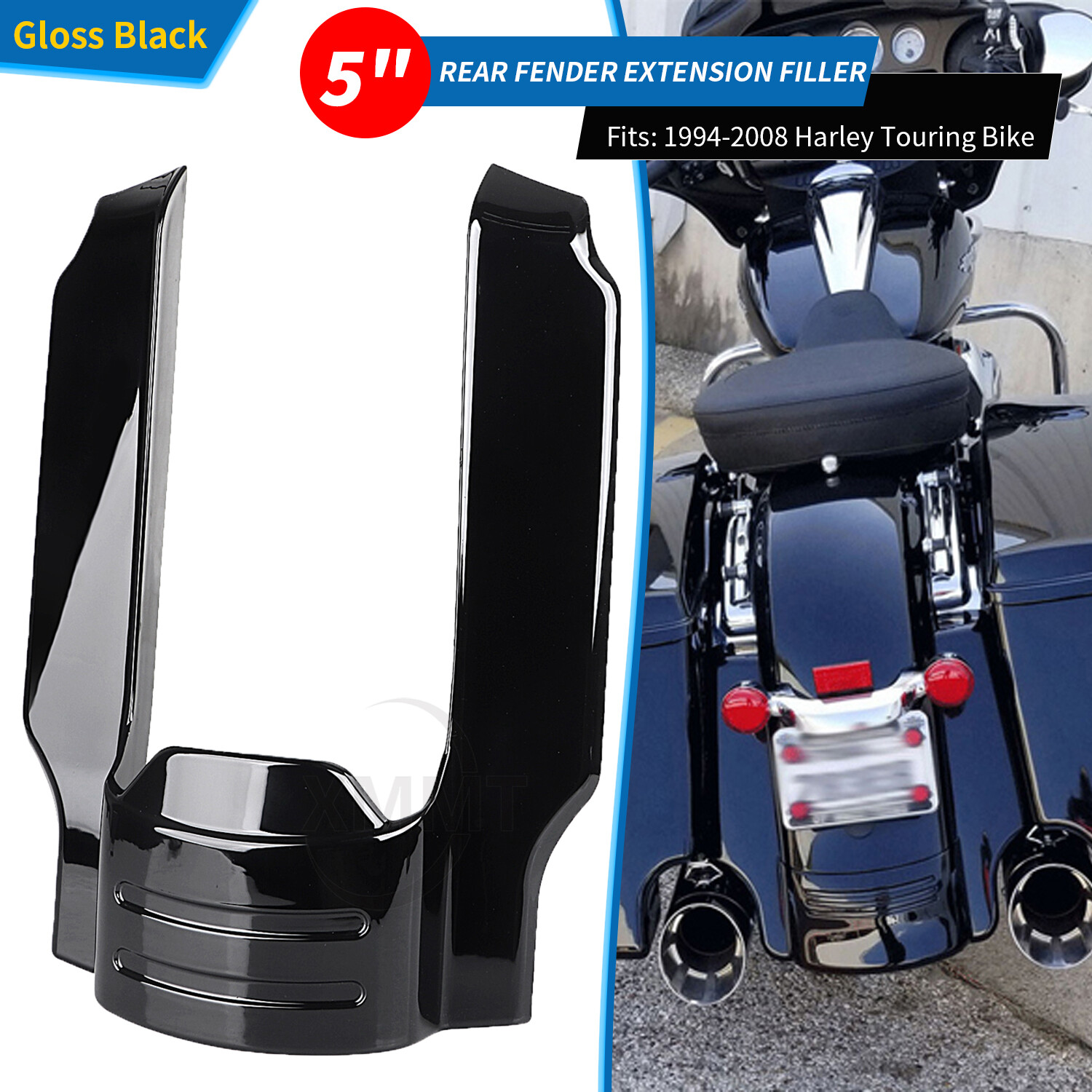 5″ Rear Fender Extension Filler For Harley Road King Electra Street Glide 94-08