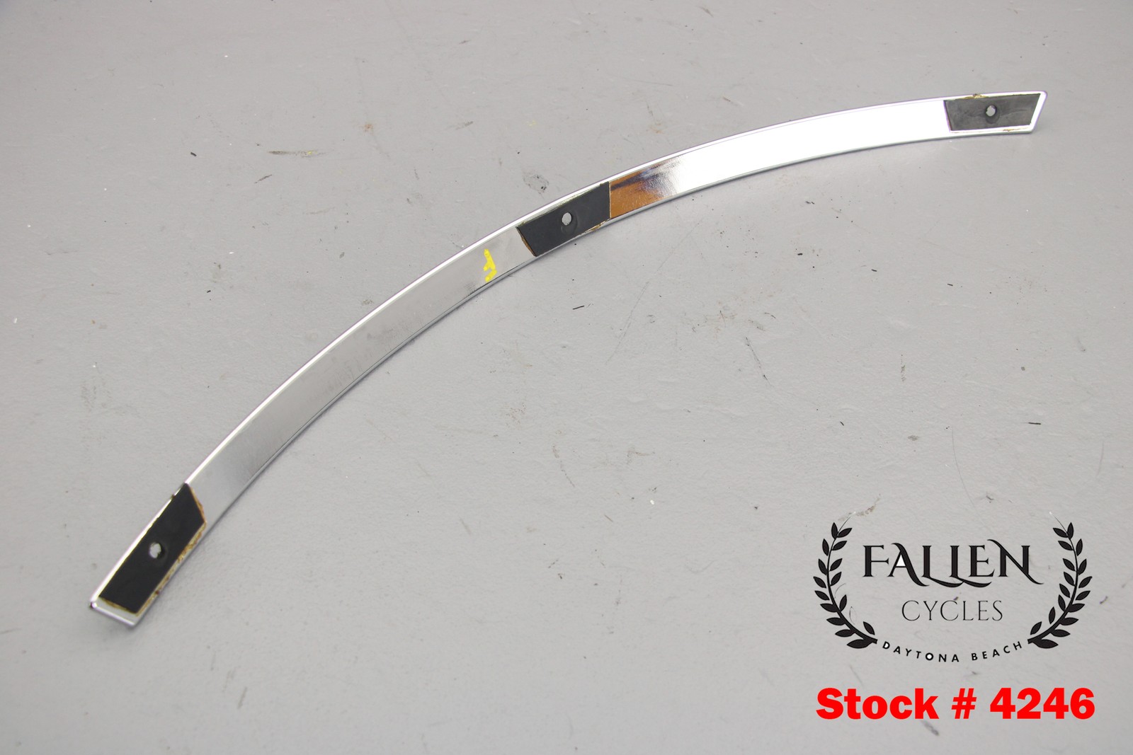 2013 Harley Electra Glide CVO Windshield Front Fairing Trim GROOVED CHROME #4246