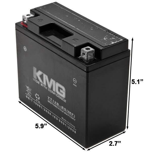 YT12B-BS Sealed Maintenance Free Battery 12V Powersport Motorcycle Scooter ATV