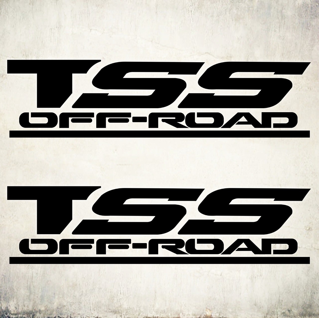 TSS OFF ROAD DECAL STICKER, BLACK MATT (SET)