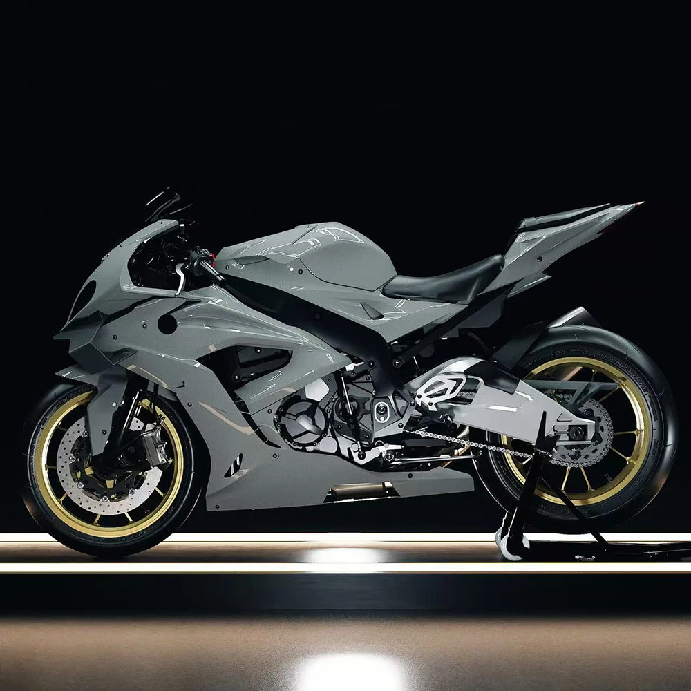 Front Lip Spoiler Wing Fairing Downforce Aerodynamic For BMW S1000RR 2015-2018