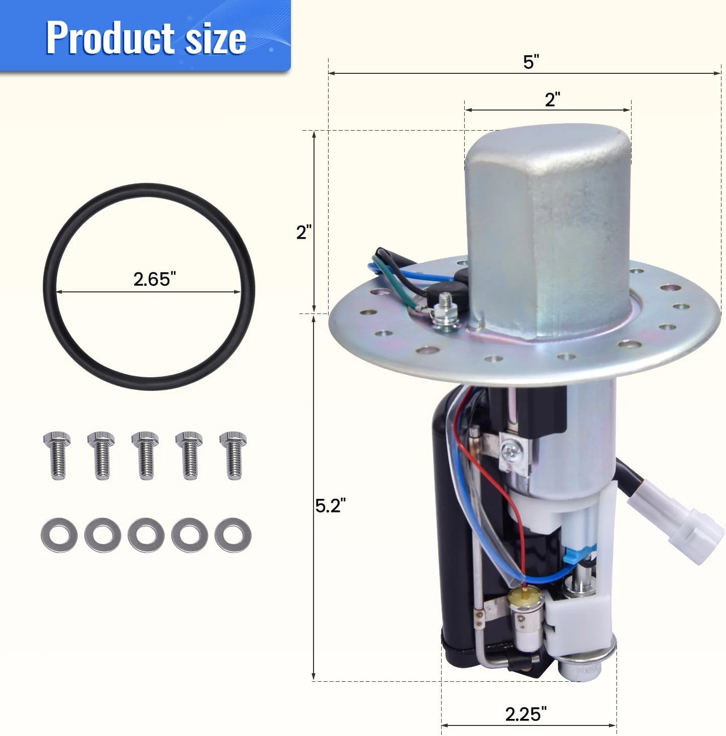 New Fuel Pump Assy For SUZUKI 2004-2005 GSXR 600 GSXR 750 15100-29G00 US