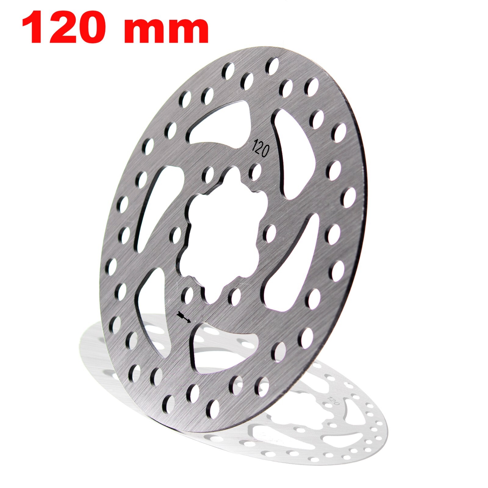 120mm Brake Disc Rotor & 6 Bolt fit vsett 8 zero 8 Electric Scooter 2 PCS