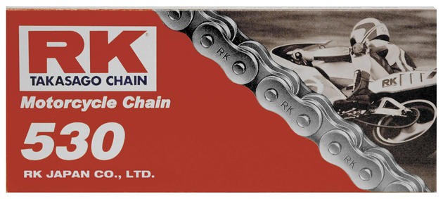 RK 530 Standard Non-Sealed Chain 110 Links Natural