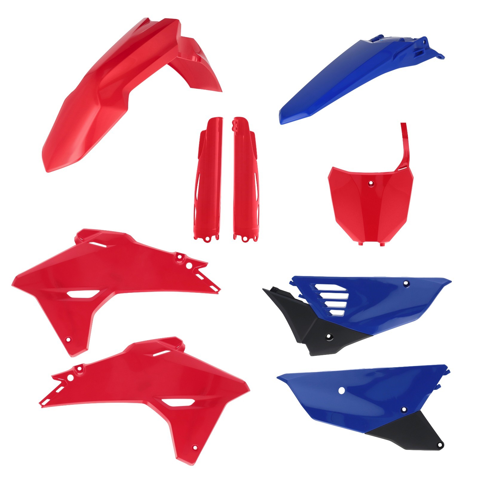 Plastics kit + Fork guards for Honda 2027 CRF450R Red Blue