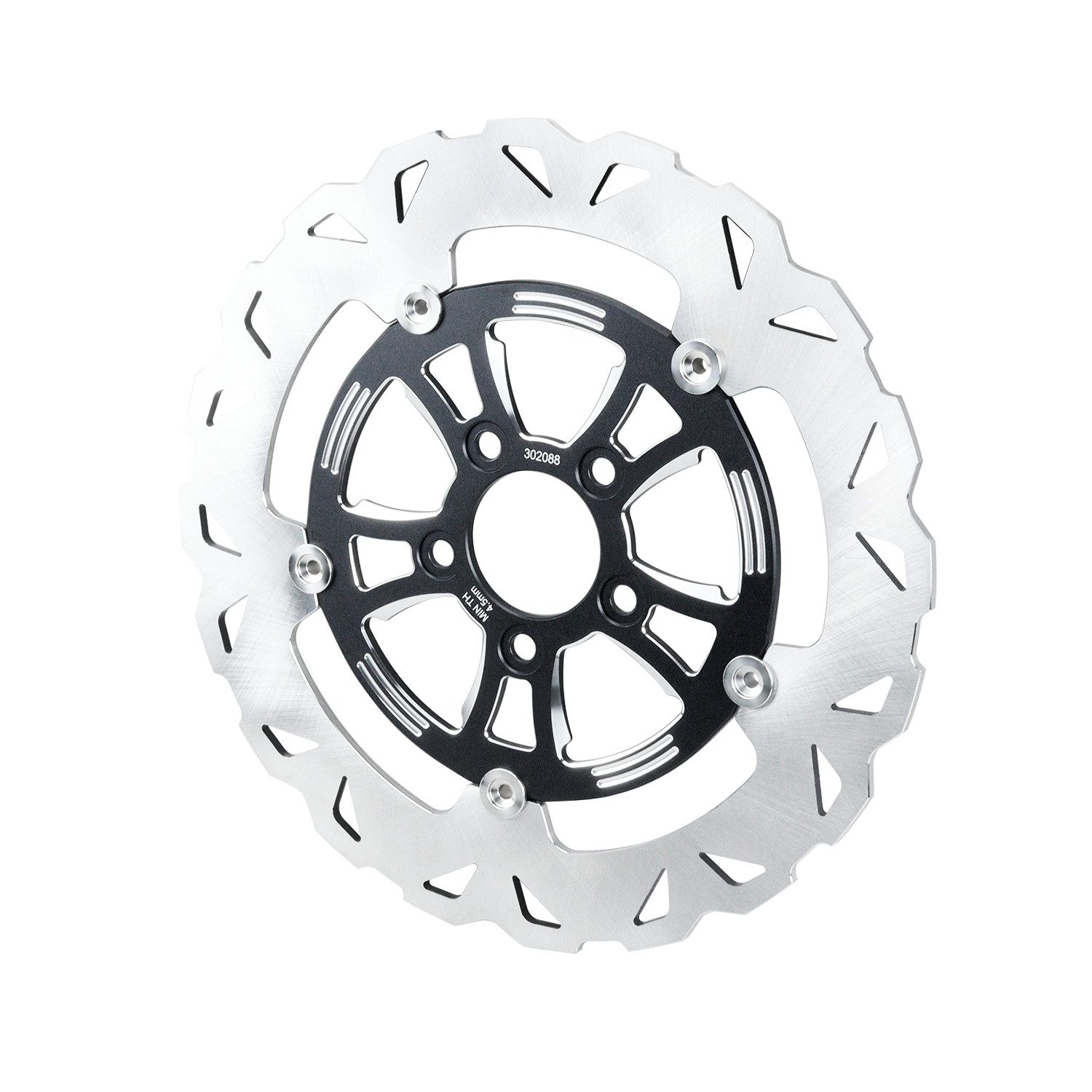 1 Set 12.6” Floating Black Front Brake Rotor for Harley 2024-later FLHX FLTRX
