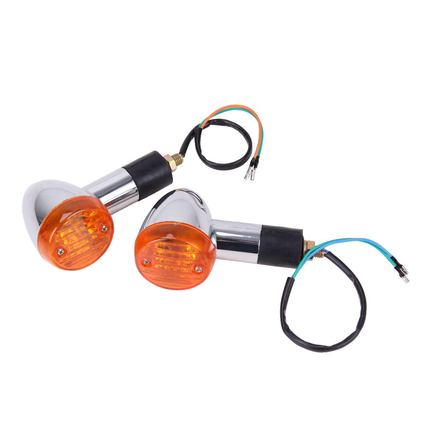 Pair Turn Signals Blinkers For Honda Shadow VT750/1100/VTX 1300 1800 GL Valkyrie