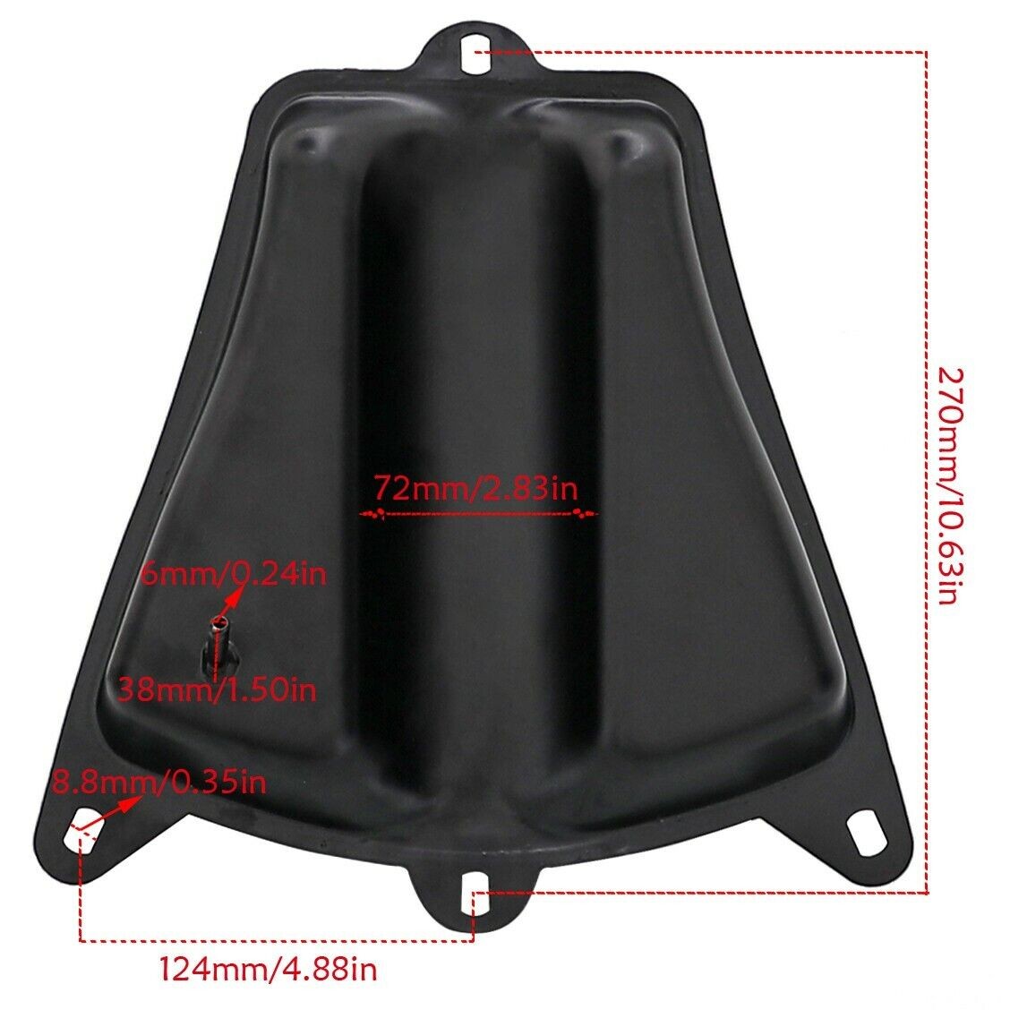 Black Metal Gas Fuel Tank for CRF50 XR50 110CC 125CC SSR Coolster dirt bike