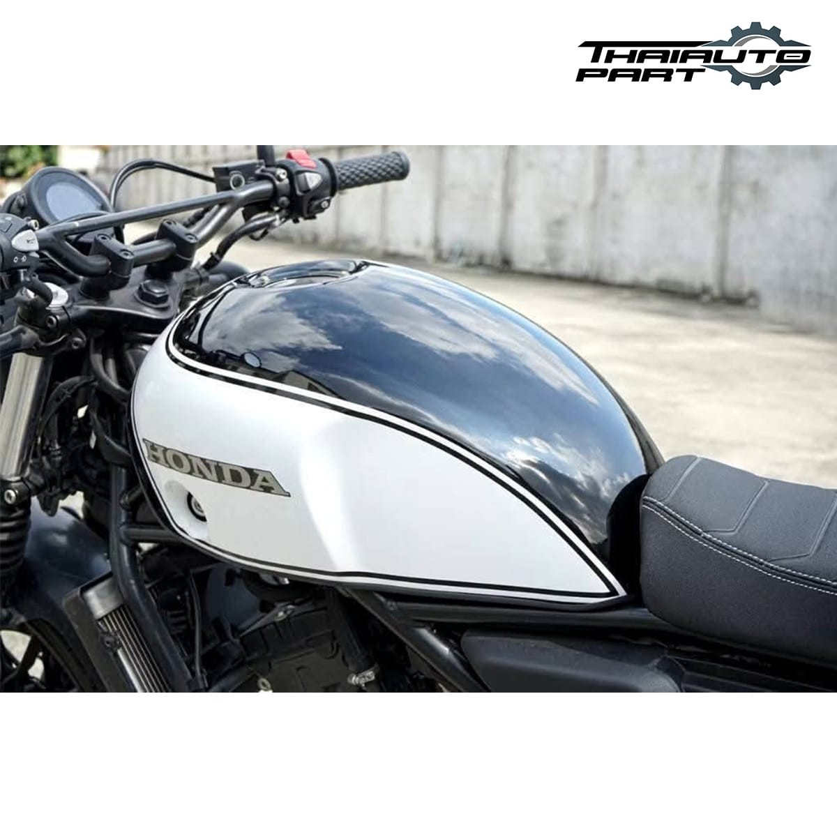 Cover Fuel Oil Tank White ABS For Honda SCL CL300 CL500 2023-2025