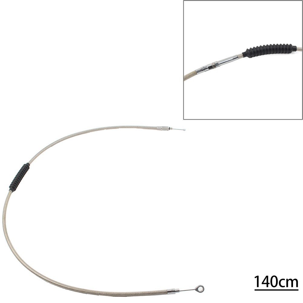 New Stainless Clutch Cable For Harley Dyna FXDWG Softail Fatboy FLSTF Road Glide