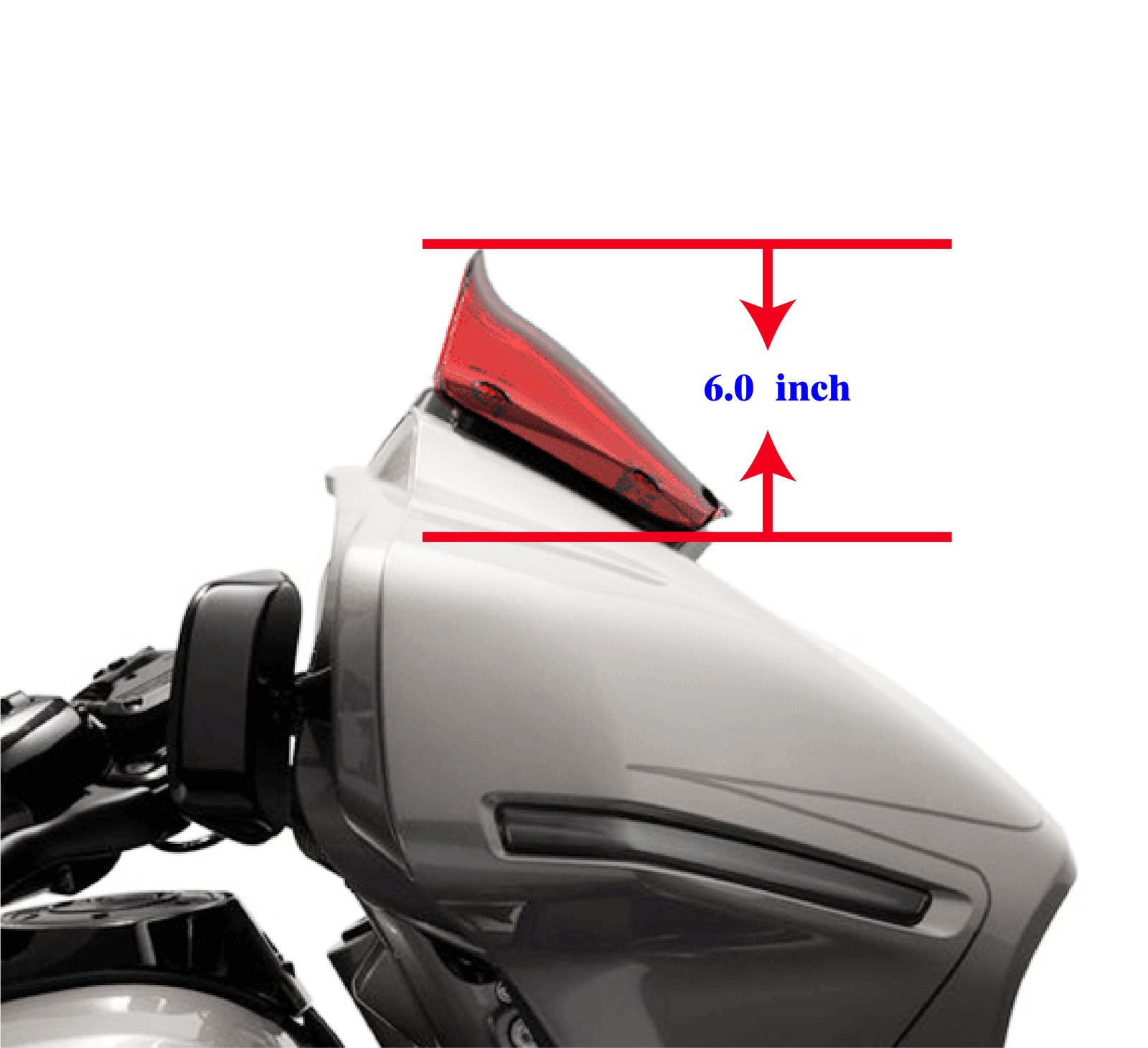 8.0″ Wine Red Windshield for Harley 2023-2025 FLHXSE, 2024-25 Street Glide FLHX