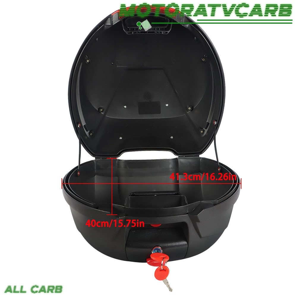 Motorcycle Tour Tail Box Top Lock Scooter 32L Trunk Luggage Storage Carrier Case