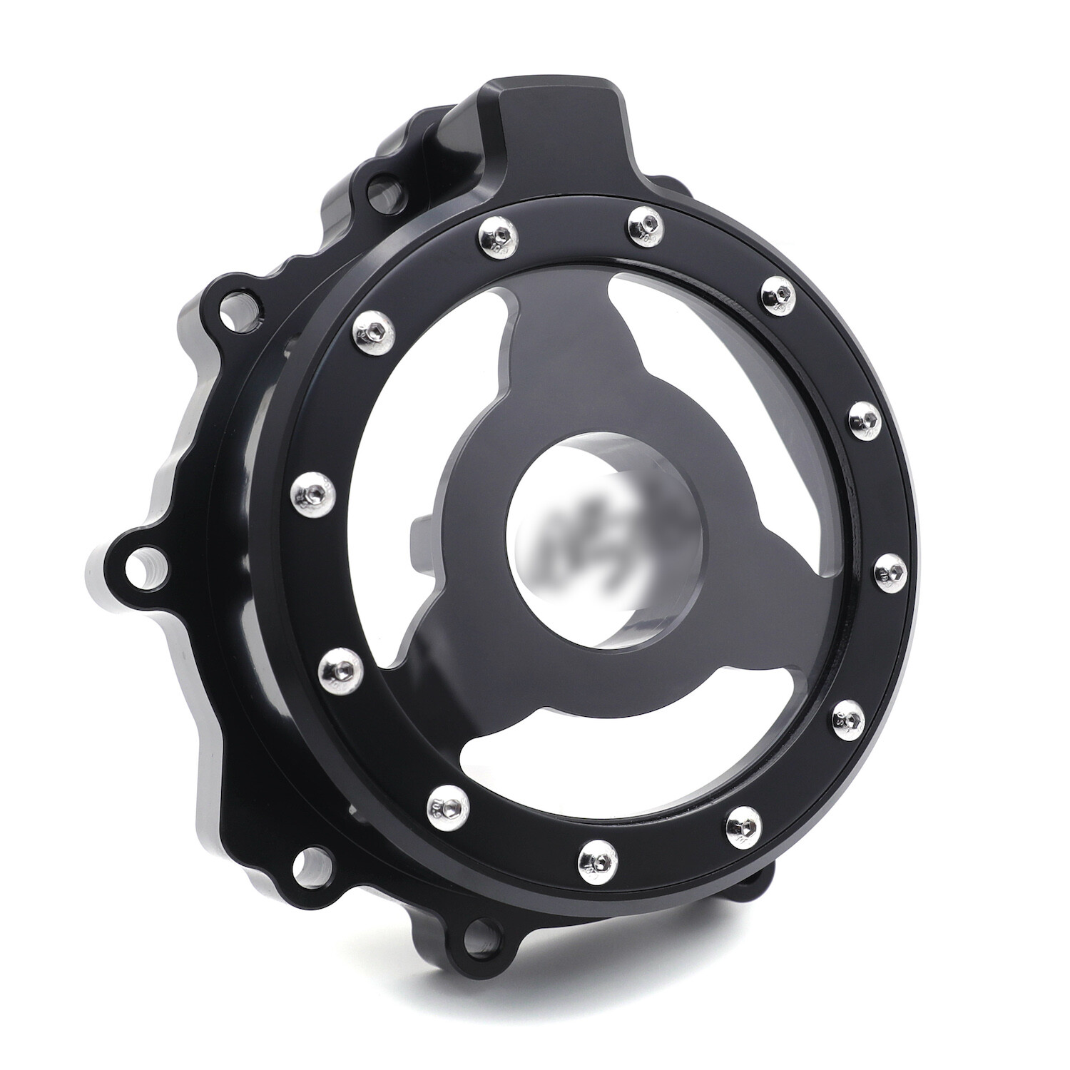 Black Clear Engine Stator Cover Crankcase Left For 2007-2023 Kawasaki ZX-6R Ninj