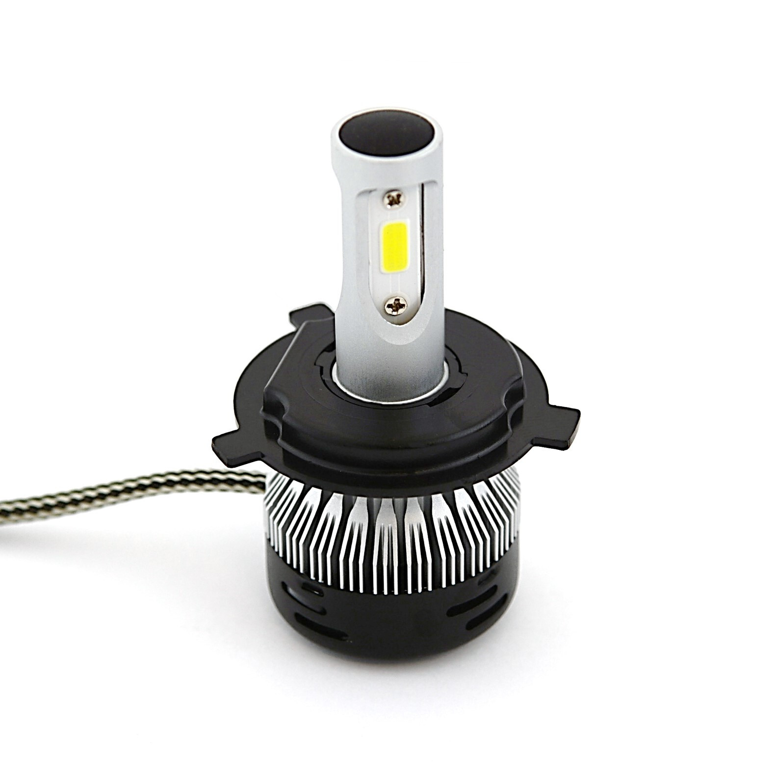 6V 6500k SMD 360° LED White Motorcycle 5.75″ H4 Headlight Hi/Low Light Bulb Each