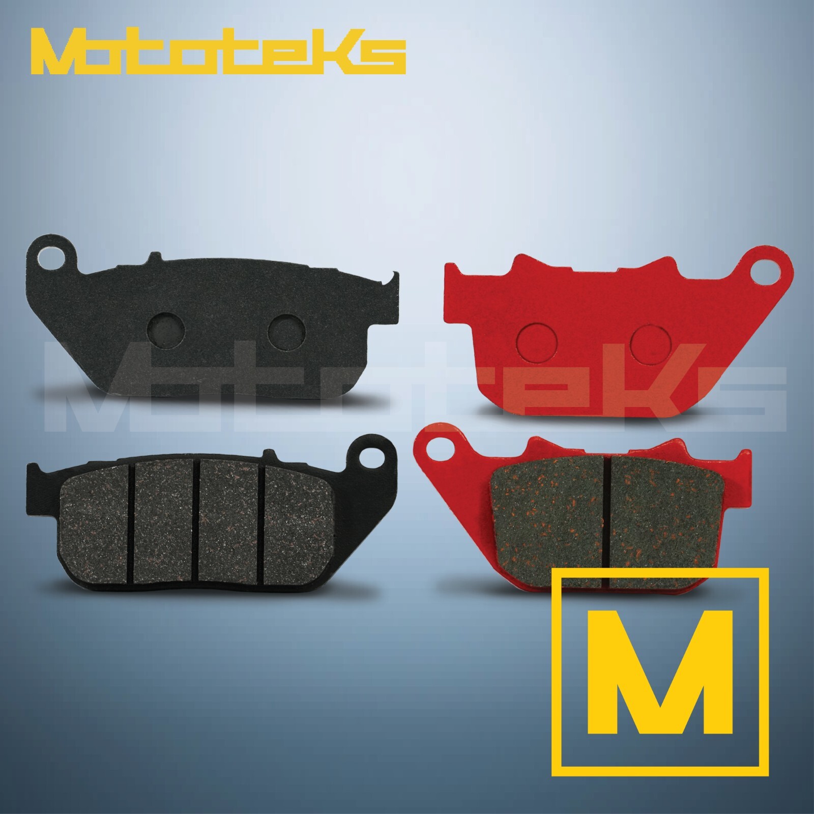 HARLEY DAVIDSON BRAKE PADS SEMI SINTERED METALLIC FOR SPORTSTER FRONT&REAR SET