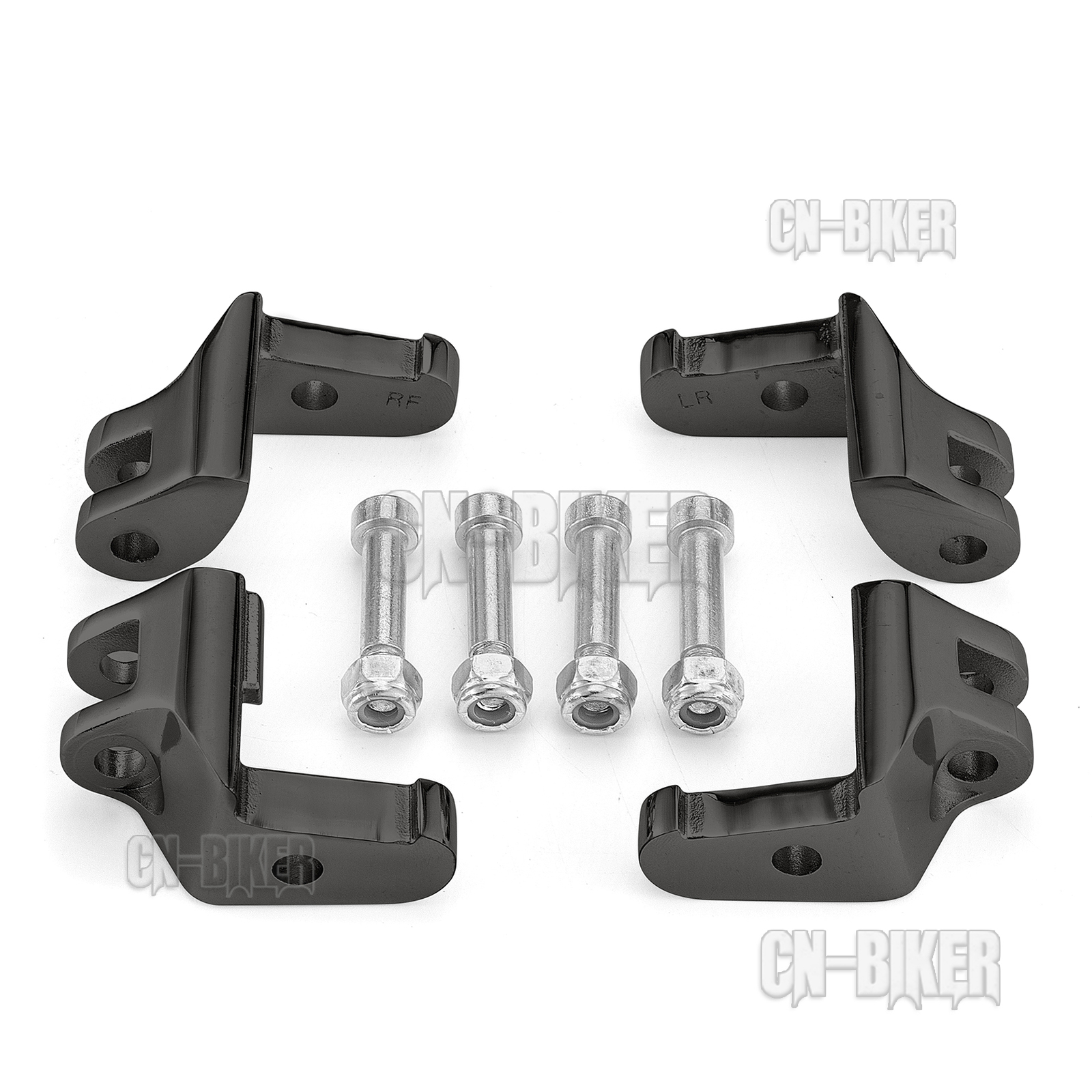 Driver Floorboard Relocation Brackets For H-D Electra Glide Road King Tri Glide